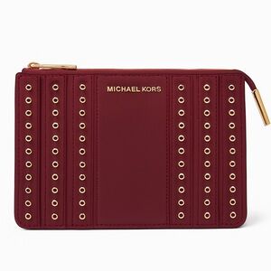 MICHAEL KORS LEATHER WRISTLET